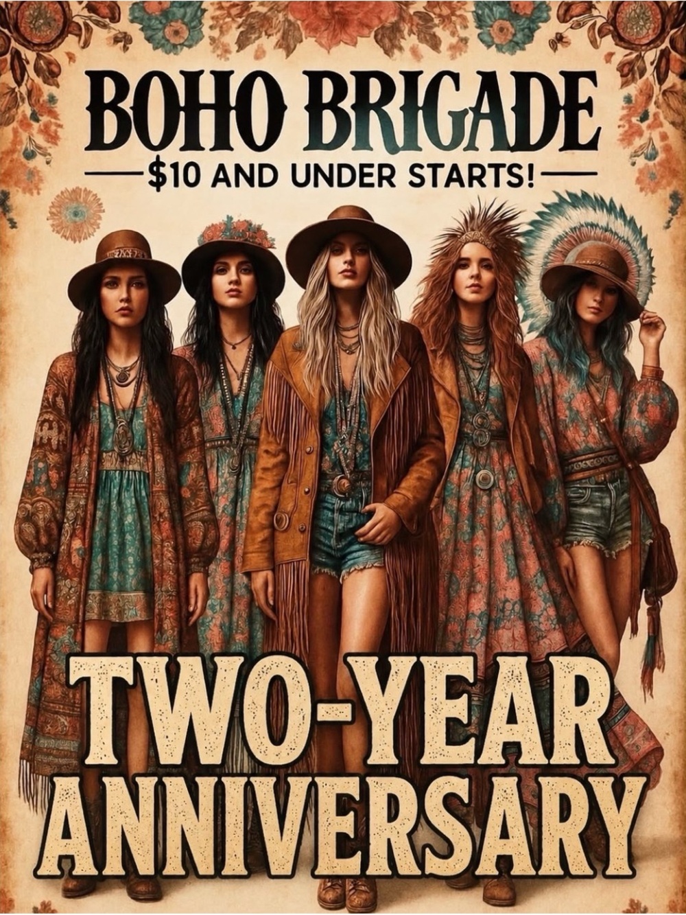 Oct 14th  Boho Brigade $10 and under starts